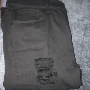 *Express* deconstructed black denim